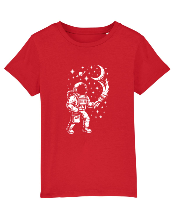 Astronaut pictor în spațiu – ilustratie cosmică Red