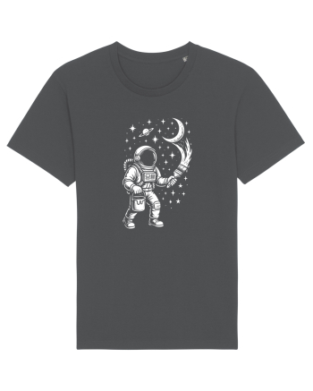 Astronaut pictor în spațiu – ilustratie cosmică Anthracite