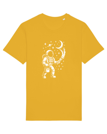 Astronaut pictor în spațiu – ilustratie cosmică Spectra Yellow