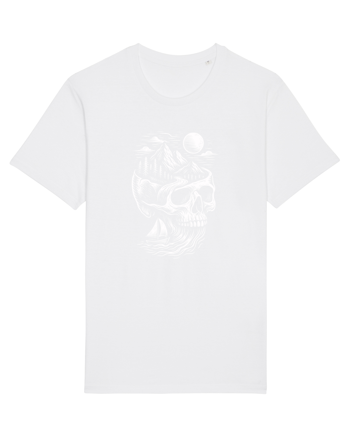 Tricou mânecă scurtă Unisex Rocker White
