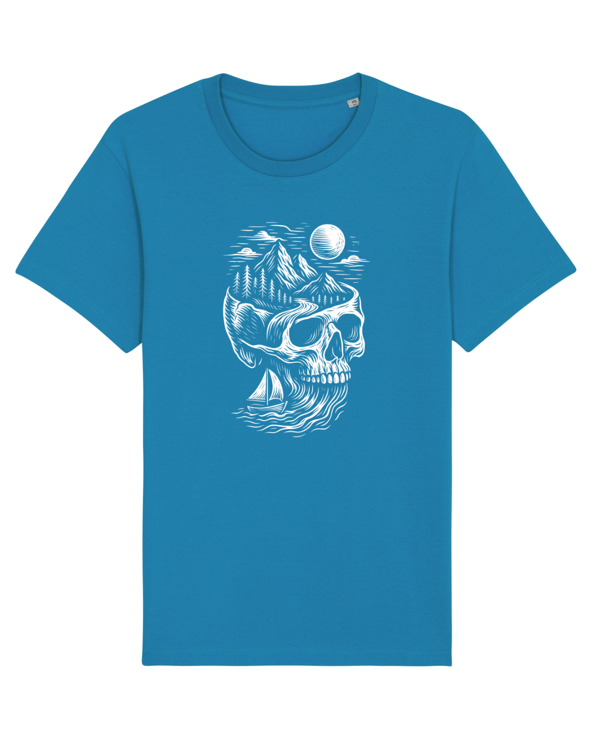 Tricou mânecă scurtă Unisex Rocker Azur