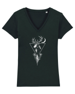 Spiritul Tăcut Tricou mânecă scurtă guler V Damă Evoker