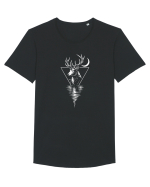 Spiritul Tăcut Tricou mânecă scurtă guler larg Bărbat Skater