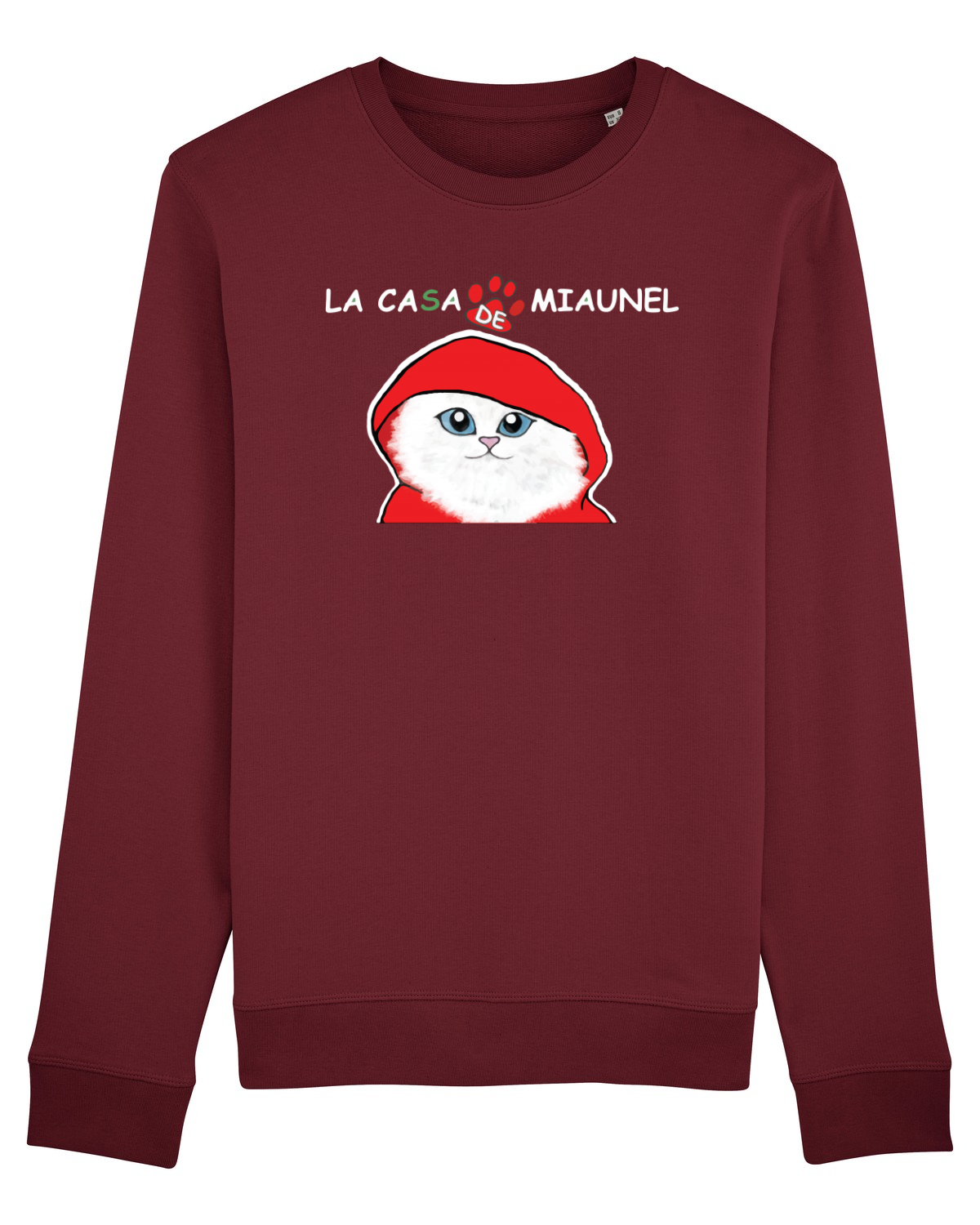 Bluză mânecă lungă Unisex Rise Burgundy