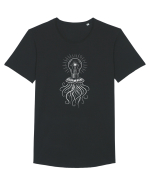 Ideea Care Prinde Viață Tricou mânecă scurtă guler larg Bărbat Skater