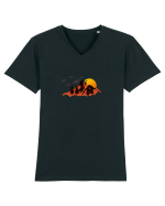Munte Tricou mânecă scurtă guler V Bărbat Presenter