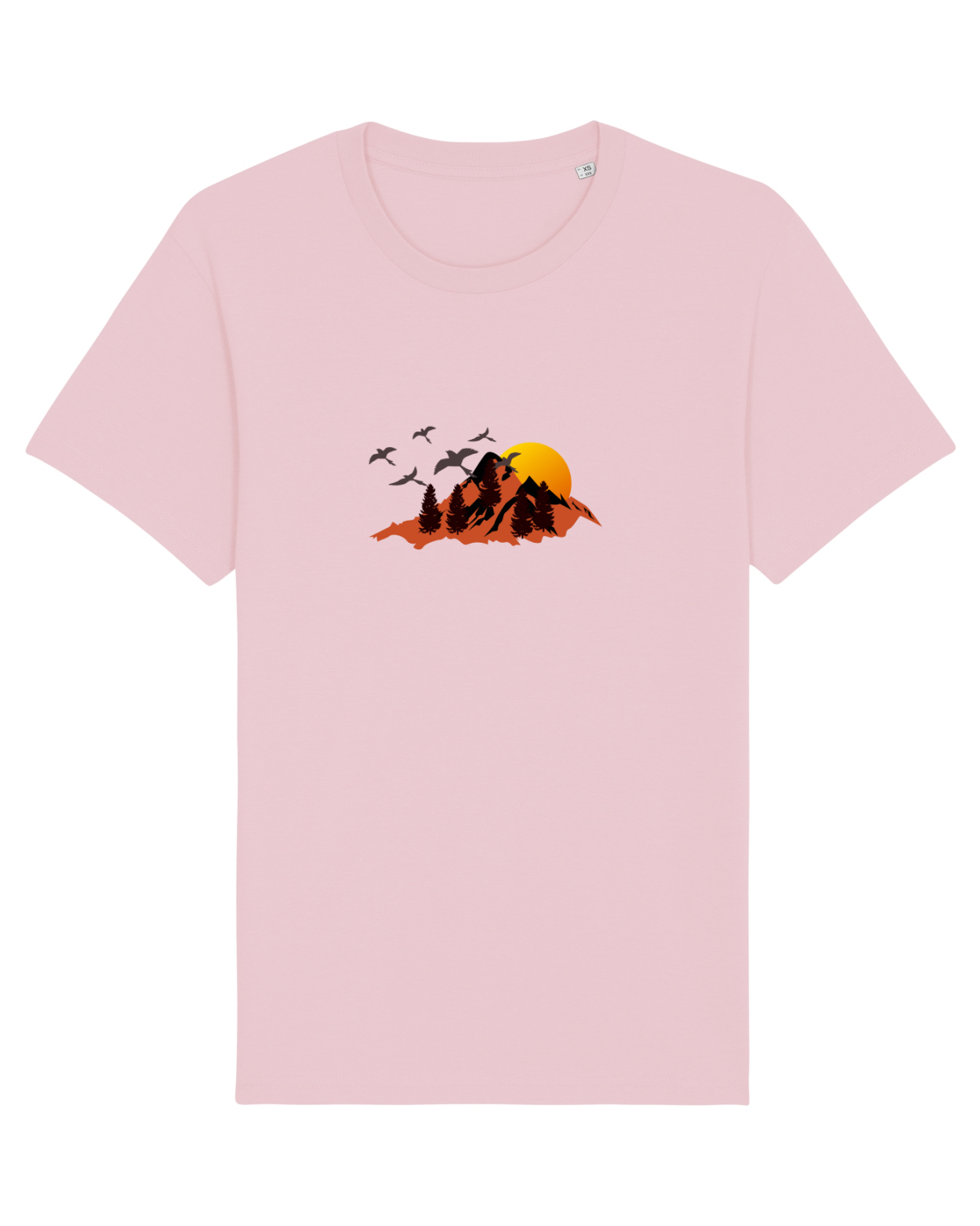 Tricou mânecă scurtă Unisex Rocker Cotton Pink