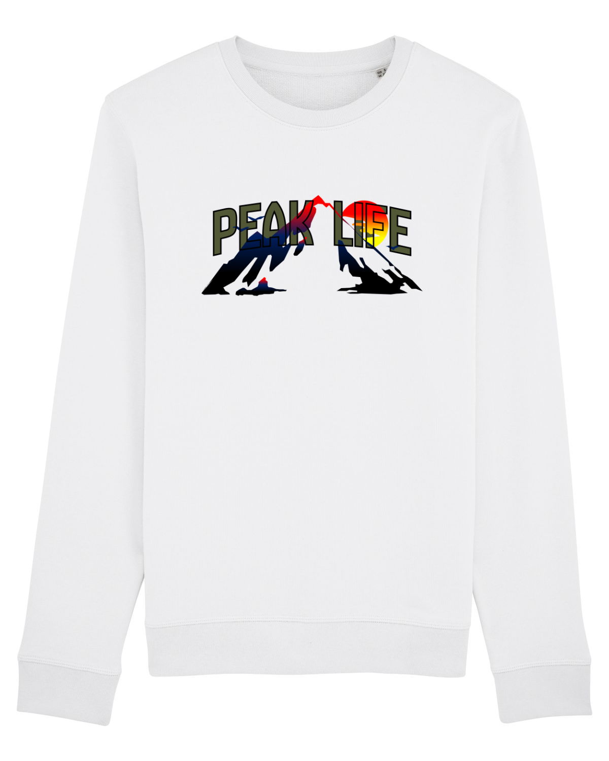 Bluză mânecă lungă Unisex Rise White