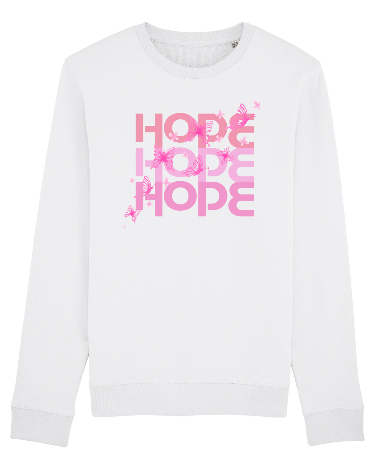 Bluză mânecă lungă Unisex Rise White