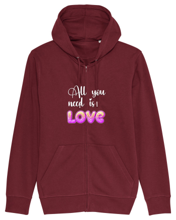 All You need is love Burgundy