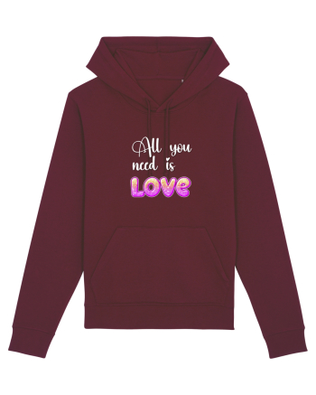 All You need is love Burgundy