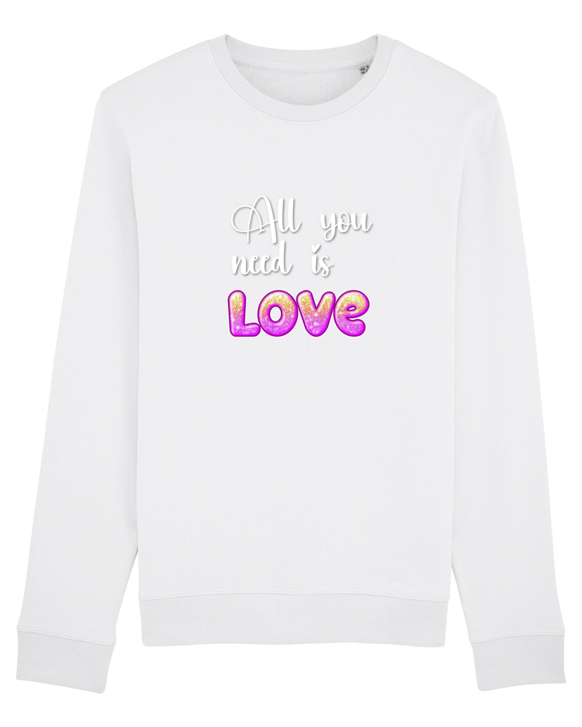 Bluză mânecă lungă Unisex Rise White