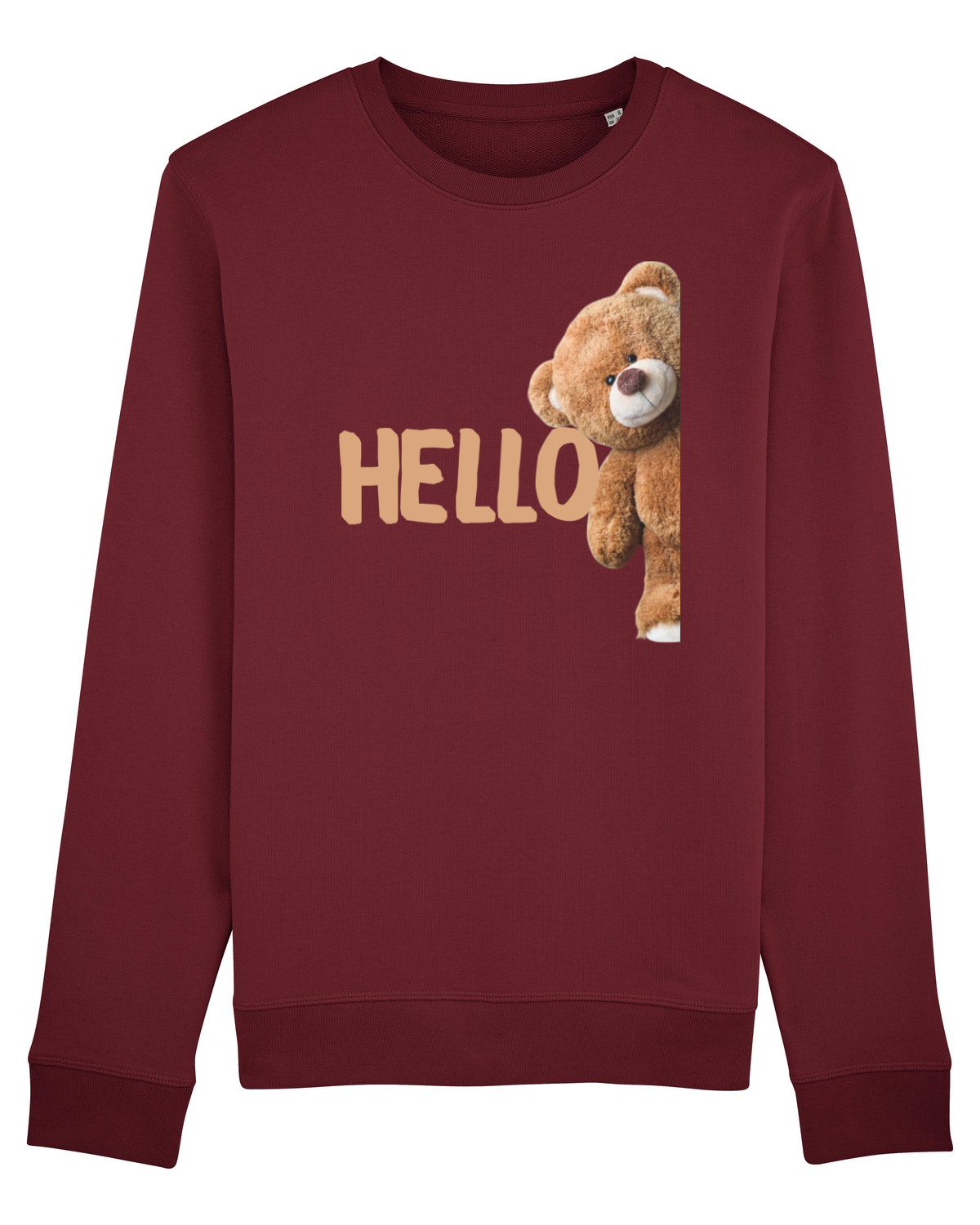 Bluză mânecă lungă Unisex Rise Burgundy