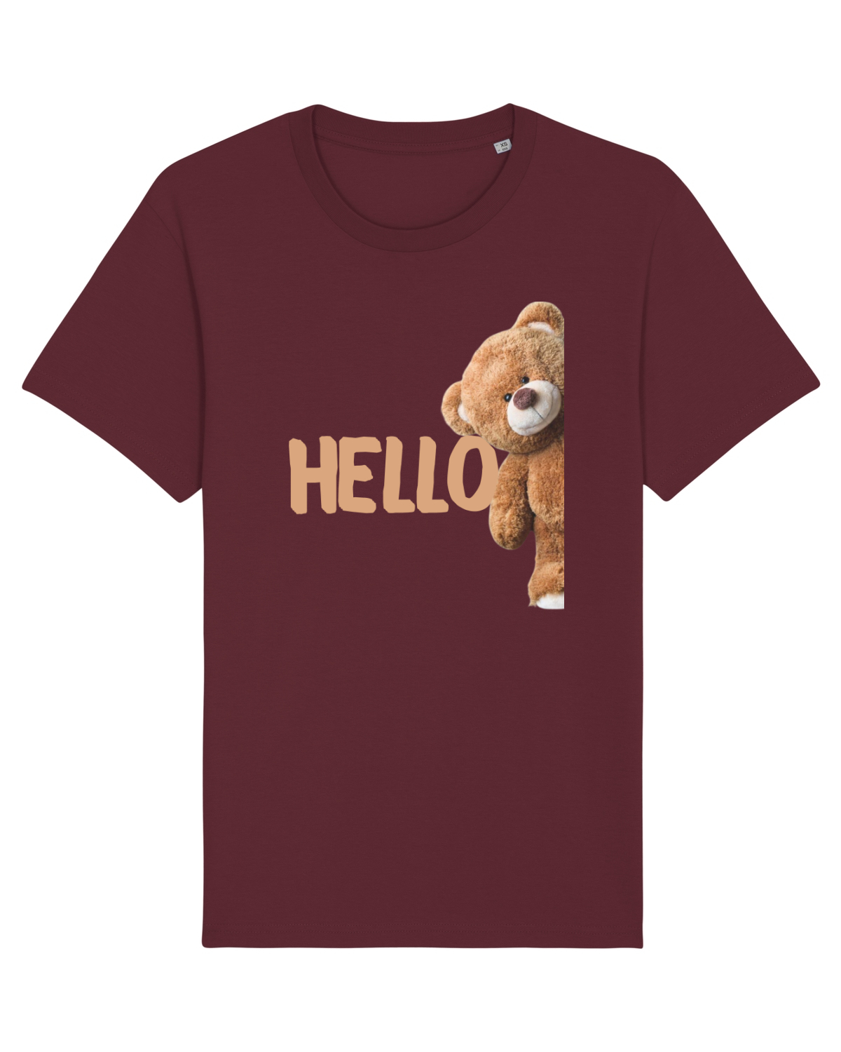Tricou mânecă scurtă Unisex Rocker Burgundy