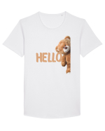 Hello Tricou mânecă scurtă guler larg Bărbat Skater