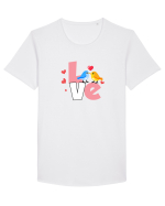 Love Tricou mânecă scurtă guler larg Bărbat Skater