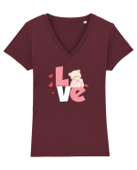 Love Tricou mânecă scurtă guler V Damă Evoker