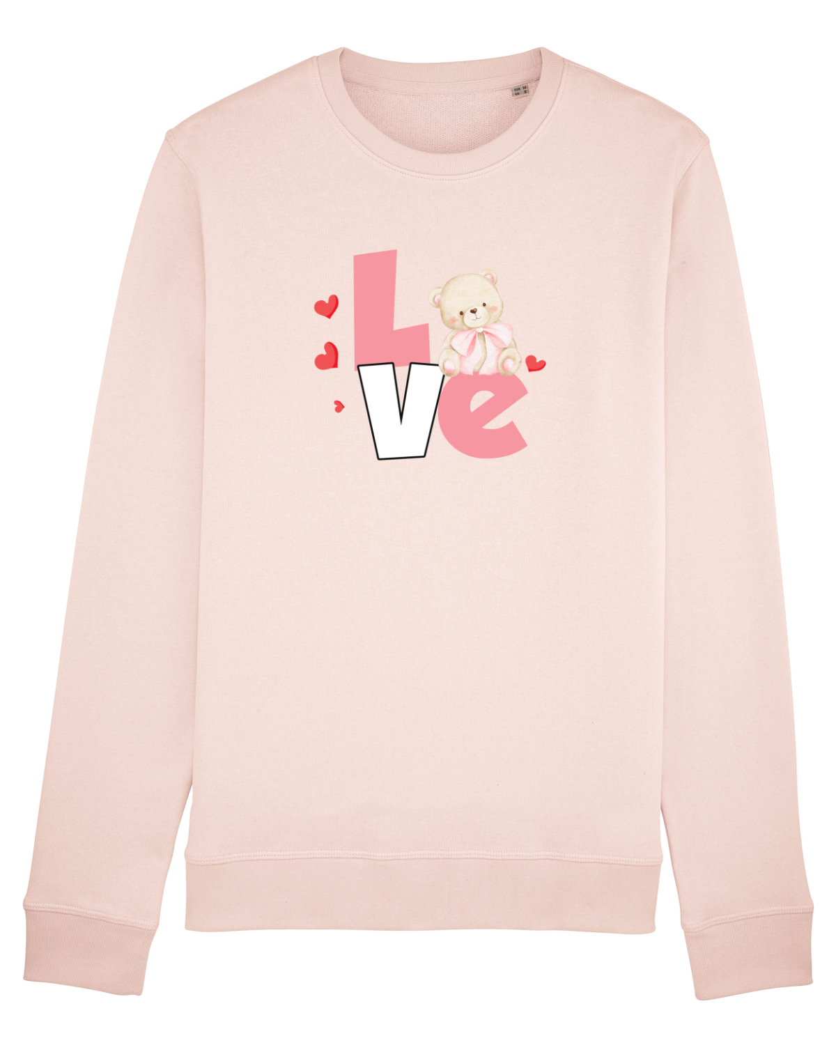 Bluză mânecă lungă Unisex Rise Candy Pink