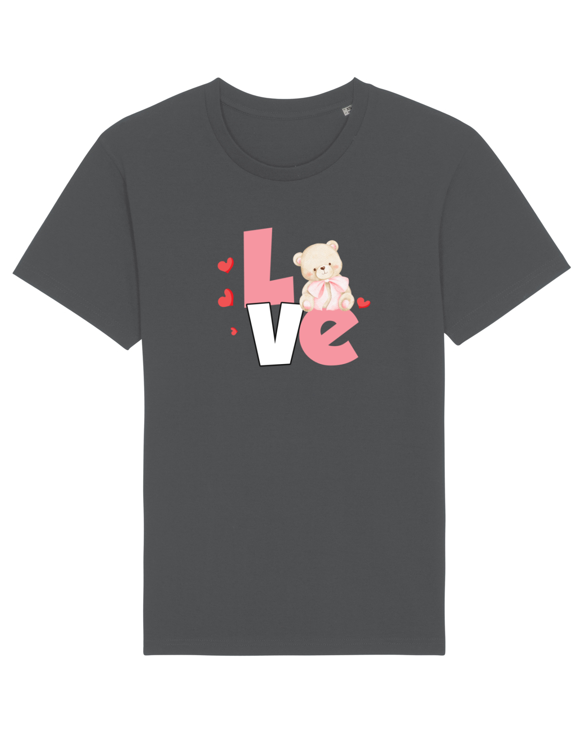 Tricou mânecă scurtă Unisex Rocker Anthracite