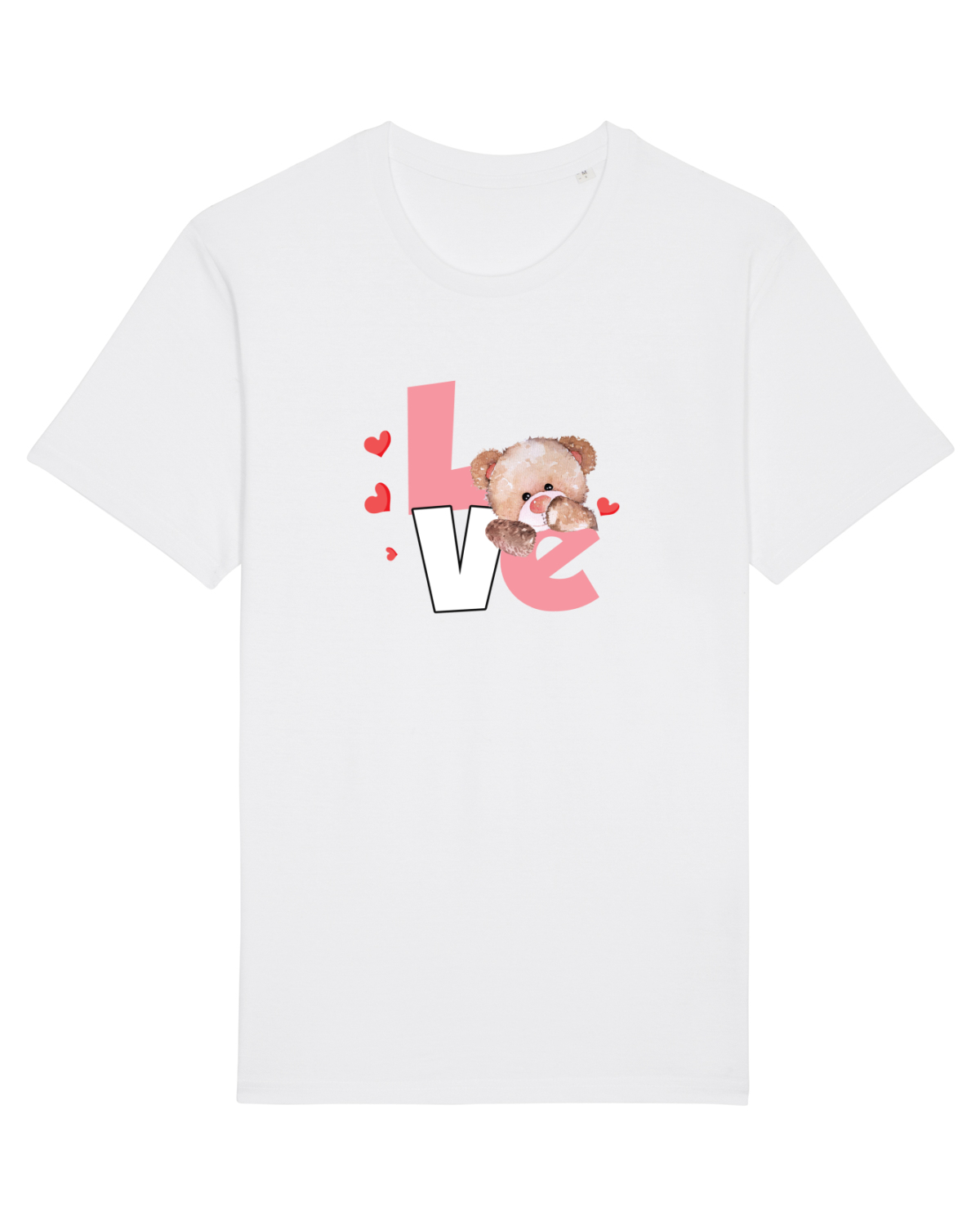 Tricou mânecă scurtă Unisex Rocker White