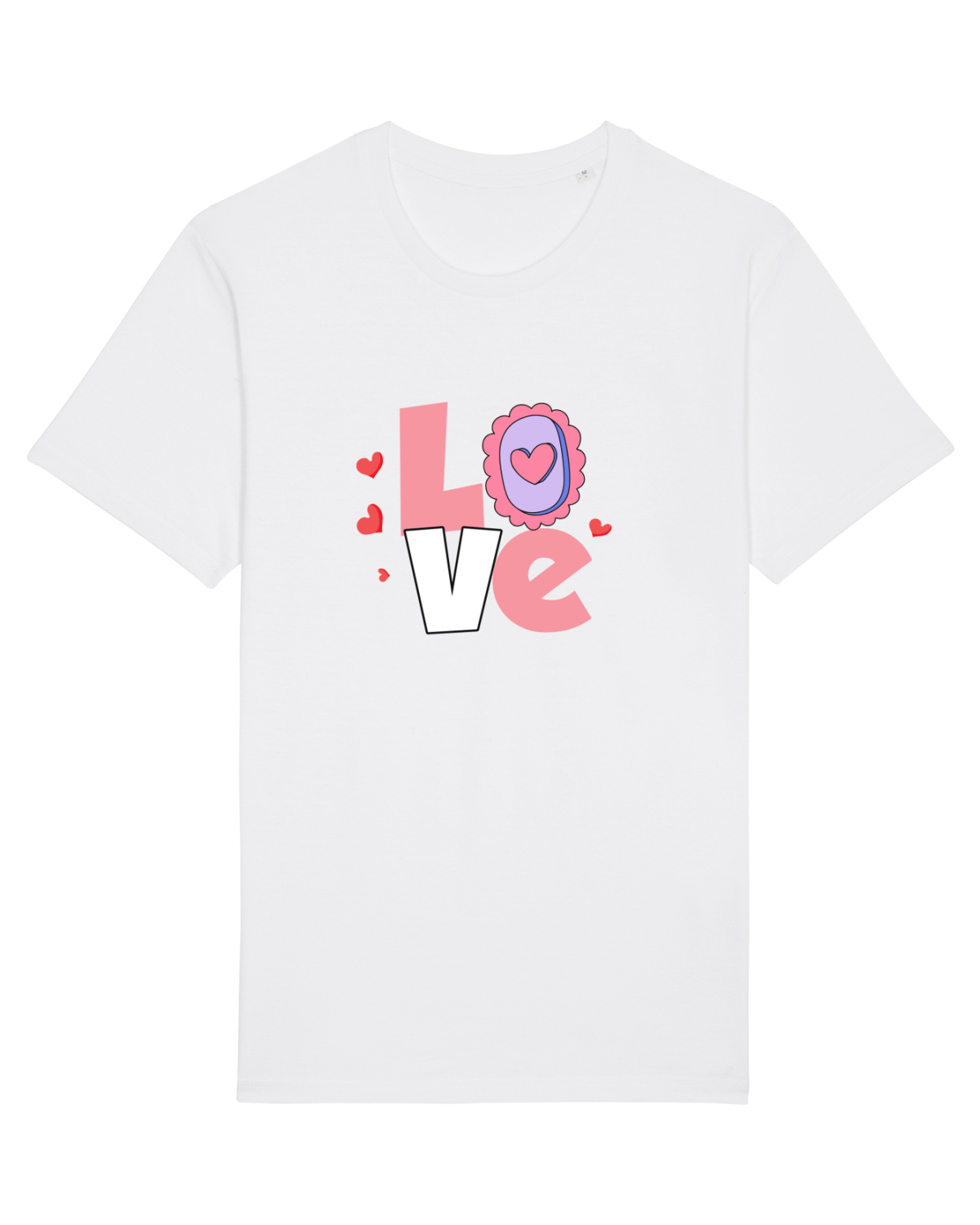 Tricou mânecă scurtă Unisex Rocker White