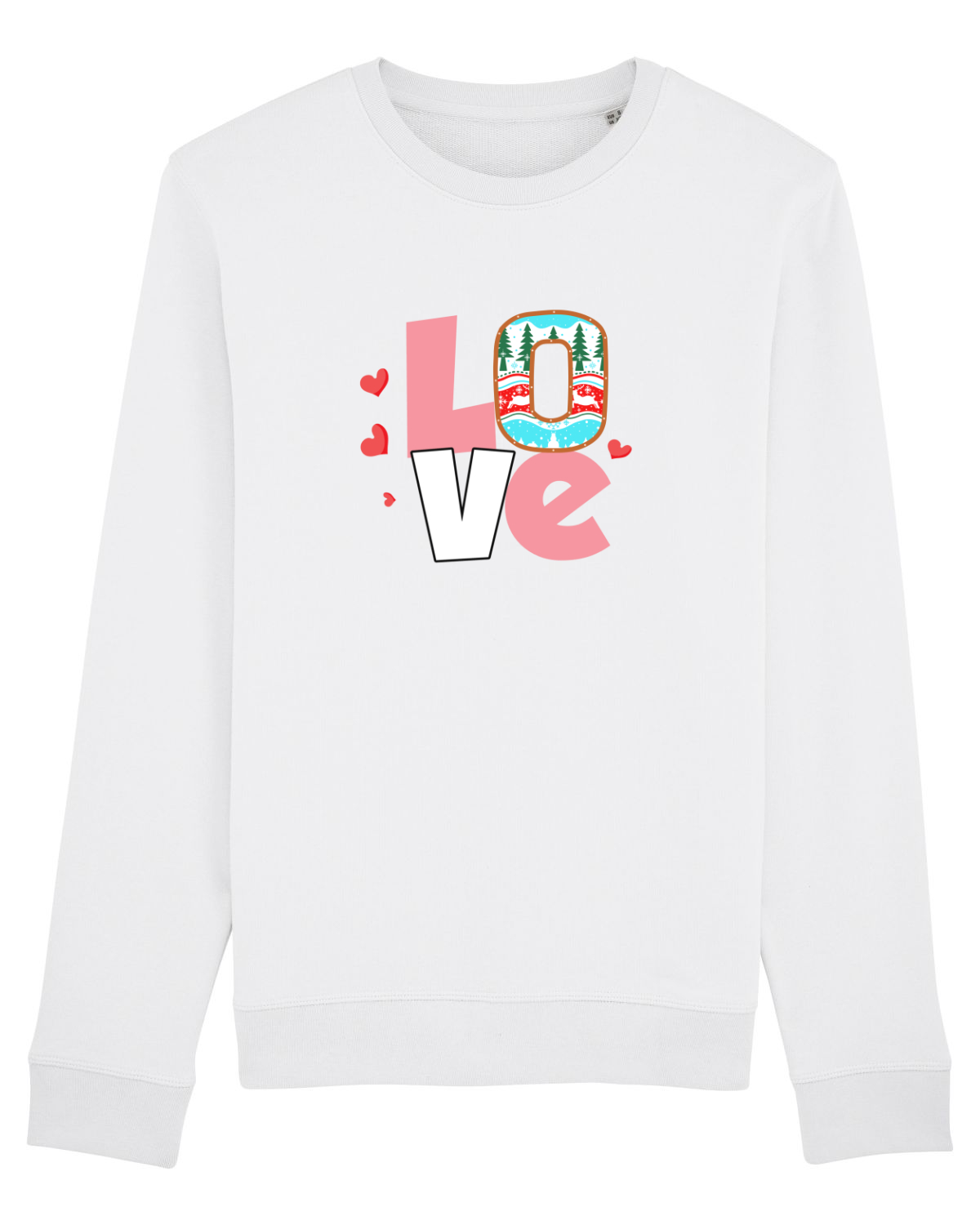 Bluză mânecă lungă Unisex Rise White