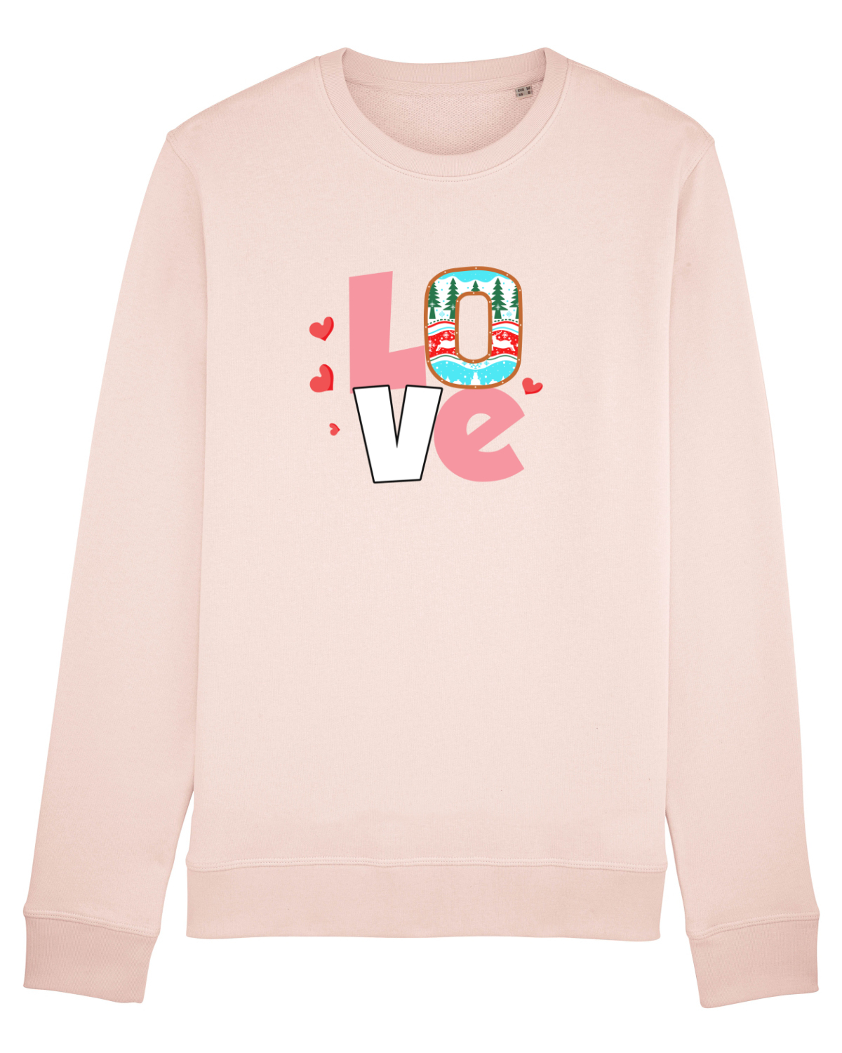 Bluză mânecă lungă Unisex Rise Candy Pink