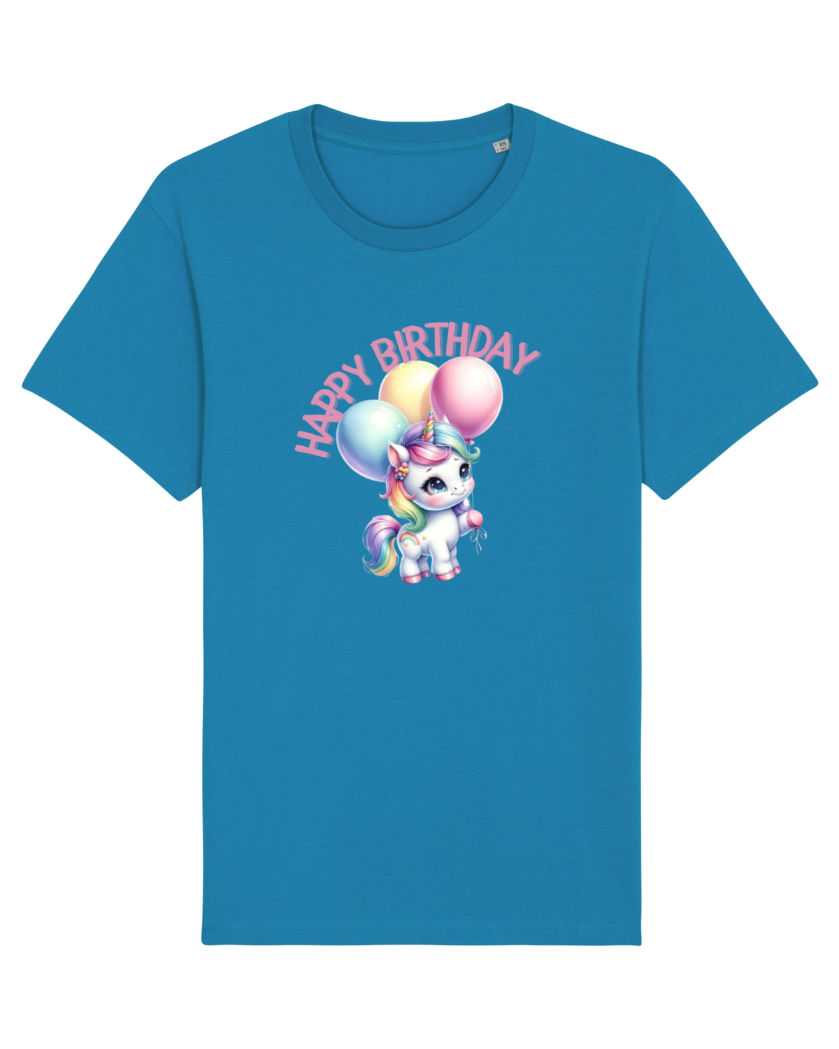 Tricou mânecă scurtă Unisex Rocker Azur