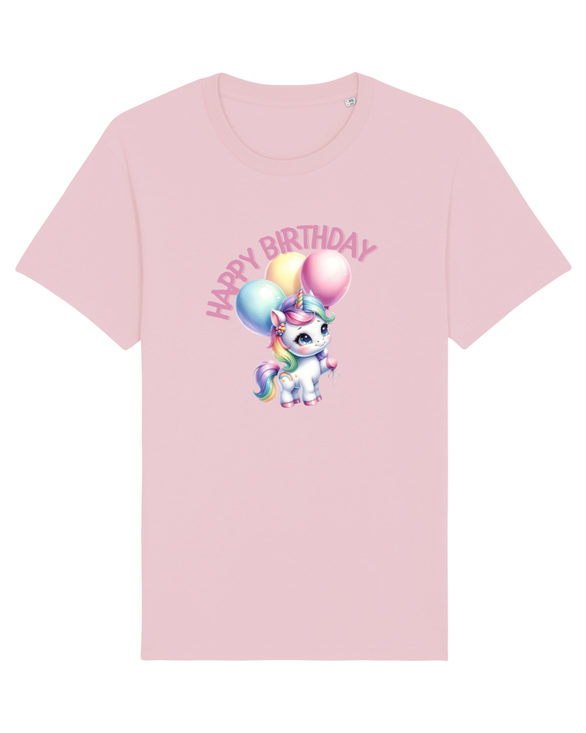Tricou mânecă scurtă Unisex Rocker Cotton Pink