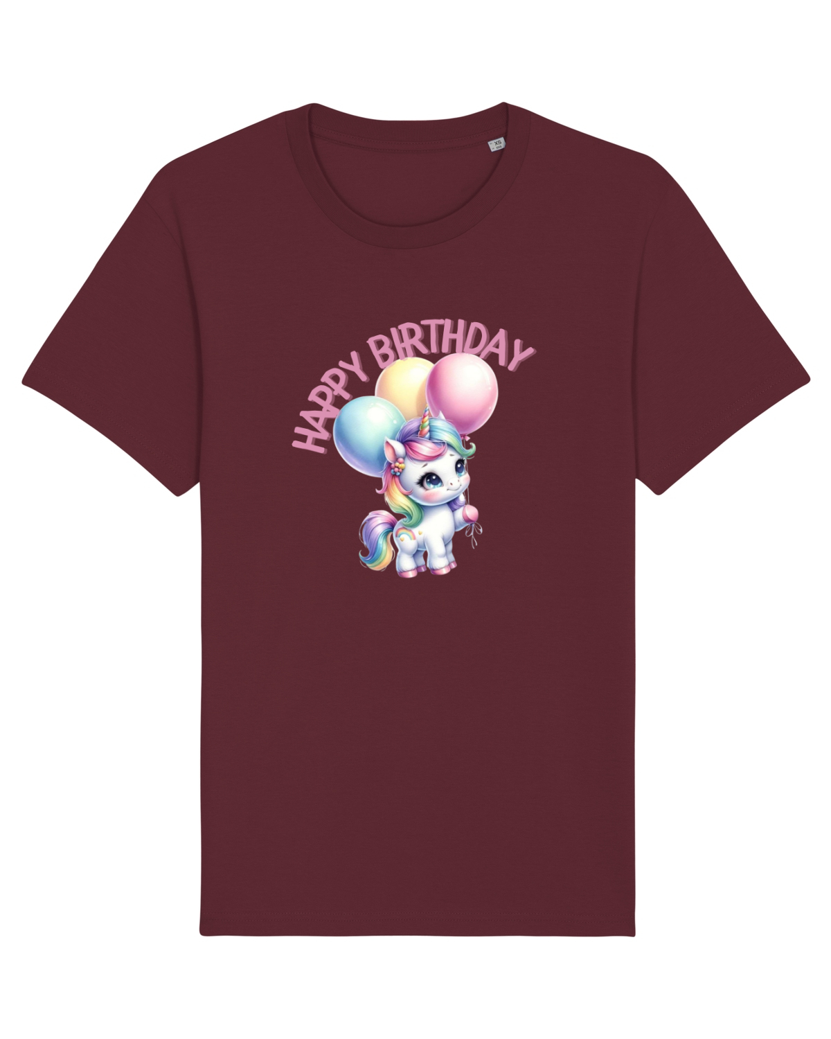 Tricou mânecă scurtă Unisex Rocker Burgundy