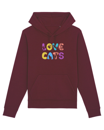 Love cats Burgundy