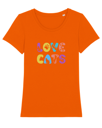 Love cats Bright Orange
