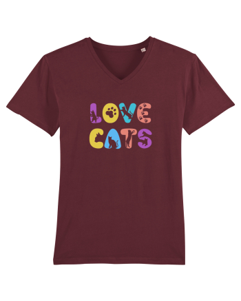 Love cats Burgundy