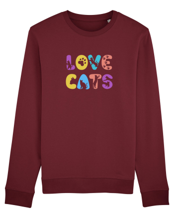 Love cats Burgundy