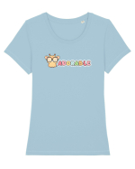 Adorable  Tricou mânecă scurtă guler larg fitted Damă Expresser