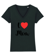 I love mom Tricou mânecă scurtă guler V Damă Evoker