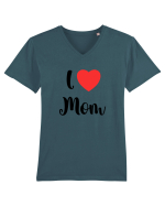I love mom Tricou mânecă scurtă guler V Bărbat Presenter