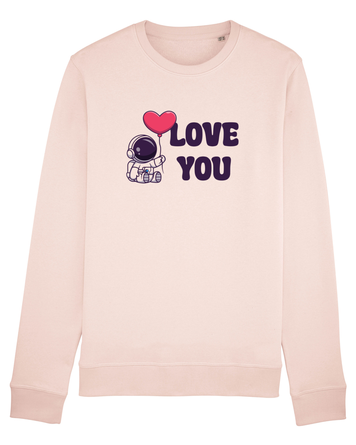 Bluză mânecă lungă Unisex Rise Candy Pink