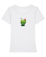 STILL UNBOTHERED - CACTUS DRAGALAS - INIMA NECUCERITA INCA Tricou mânecă scurtă guler larg fitted Damă Expresser