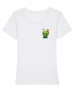 STILL UNBOTHERED - CACTUS DRAGALAS - INIMA NECUCERITA INCA - lateral Tricou mânecă scurtă guler larg fitted Damă Expresser