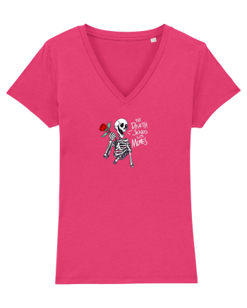 UNTIL DEATH SENDS US MEMES - schelet cu trandafir Raspberry