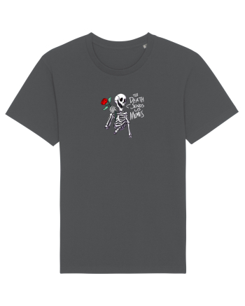 UNTIL DEATH SENDS US MEMES - schelet cu trandafir Anthracite