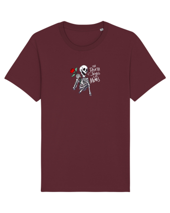 UNTIL DEATH SENDS US MEMES - schelet cu trandafir Burgundy
