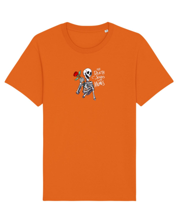 UNTIL DEATH SENDS US MEMES - schelet cu trandafir Bright Orange