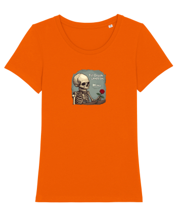 UNTIL DEATH SENDS US MEMES - schelet cu trandafir 2 Bright Orange
