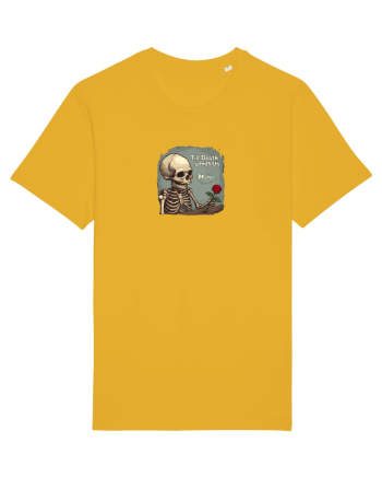 UNTIL DEATH SENDS US MEMES - schelet cu trandafir 2 Spectra Yellow