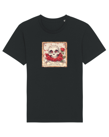 UNTIL DEATH SENDS US MEMES - schelet cu trandafiri 3 Black