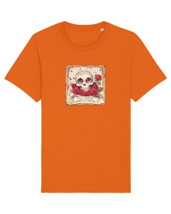 UNTIL DEATH SENDS US MEMES - schelet cu trandafiri 3 Bright Orange