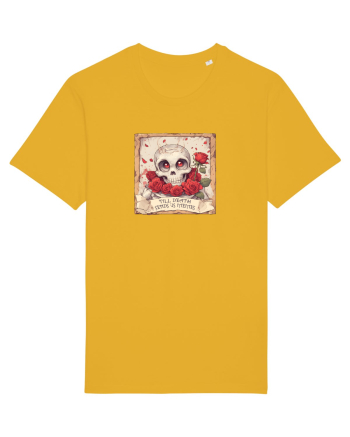 UNTIL DEATH SENDS US MEMES - schelet cu trandafiri 3 Spectra Yellow