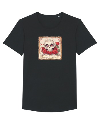 UNTIL DEATH SENDS US MEMES - schelet cu trandafiri 3 Black